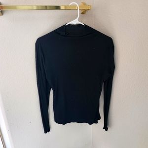 Mock neck long sleeve tee